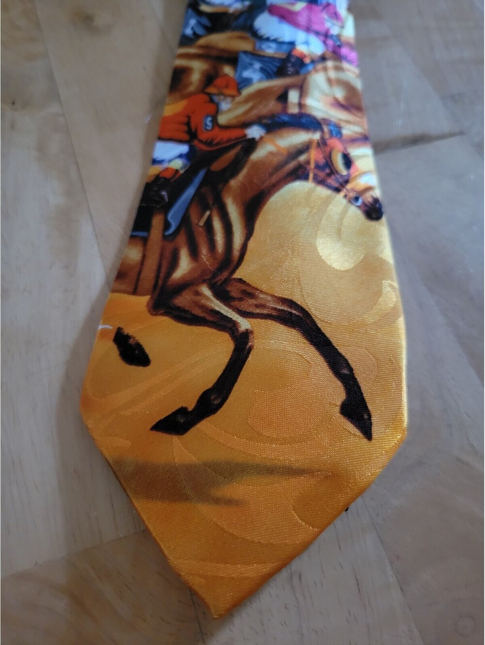 Steven Harris Horse Racing Kentucky Derby Men's Necktie Handmade Equestrian